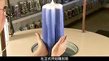 揭秘雕花蜡烛制作过程，先将蜡芯侵入热蜡35次，在雕刻出图案