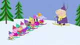 小猪佩奇：孩子们要滑雪，大家一起来学习，羚羊夫人要好好教哦