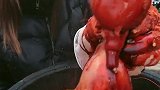 户外直播吃爆辣八爪鱼,或许这脑门被门“挤”了