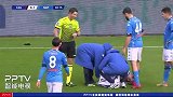 第31分钟卡利亚里球员利科扬尼斯黄牌