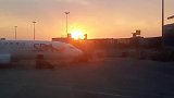 机场的夕阳