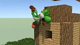 我的世界MC动画：如何消灭一只恐龙耀西