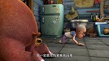 熊出没：强哥和熊熊在找破坏家具的人，看到玩具，都停下玩玩具了