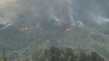 湖北檀林镇附近突发山火 当地居民：镇子到处飞散着烟灰