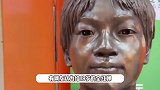 广州某学校为全红婵立雕像，栩栩如生连痣都精准复刻，本人来了都得愣住