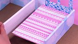 DIY迷你娃娃屋，艾莎公主的小别墅