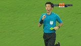 下半场补时第3分钟山东鲁能泰山球员佩莱黄牌