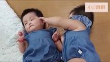龙凤胎哥哥欺负妹妹，没想到妹妹竟然还手了，这下哥哥懵了！