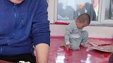 吃饭看我孙子啥反应好玩不