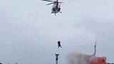 烟台海域一货轮因大风锚链断裂漂航搁浅