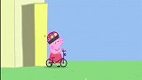 小猪佩奇家每个人都有自己的自行车，猪爸爸的自行车能坐好多人