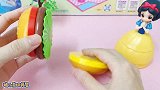汉堡造型的套圈圈游戏机，白雪带回家给贝儿玩