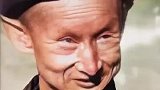 紫禁城最后一个太监，老照片还原后，感觉跟真人一样！