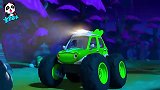 宝宝巴士：天空都黑了，夜晚的森林好可怕呀，怪兽车要去探险了