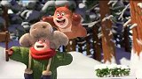 熊出没之雪岭熊风：熊二这小可怜，它怎么追得上熊大？