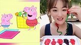 大妹子真有童心，直播吃彩色手指软糖，是我向往的生活