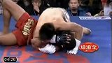 格斗-15年-杨建平60秒十字固降服美国拳王 对手几近窒息-新闻