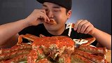 趣味吃美食：吃美味大螃蟹