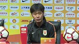李霄鹏：重庆队踢的非常好 但运气在我们这边