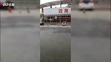 “鲁豫有约”或迎雨战 郑州整日暴雨至道路积水