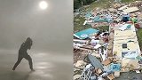 飓风“莎莉”登陆美国阿拉巴马 海景房被吹得只剩“骨架”