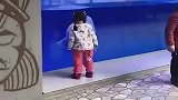 白鲸：我会转圈圈！小姑娘：我也会