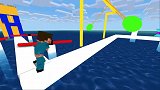 MC动画：怪物学校《3D速跑》，骷髅小白被砸扁！