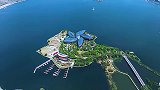 上海首次填海造陆的试点，因形似一滴水珠，故称为：滴水湖。航拍