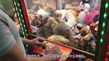 抓娃娃机内，有只可爱猫咪是种什么体验看小哥怎么把猫弄出来