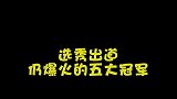 选秀出道仍爆火的冠军，每一位都走上人生巅峰，最后一位像开了挂