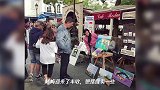 张馨予摆摊兴趣浓,卖油泼面蛋糕接地气,晒国外卖画旧照以证能力