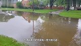 国外也会有路面积水，一直以为只有我们这边才能在雨天，上街抓鱼