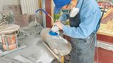 鹅卵石鱼缸制作因材施技，他师傅是高人吧？