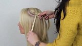 简易的瀑布编织发型，女生们都喜欢！