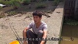 海水交界处钓鱼，怎么样都不会空军，下竿几秒果然有货