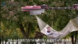 老外用无人机做出漂浮吊床，飞出去到处招摇，看完才知道被骗！