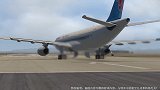 XPLANE11：从宁波栎社机场起飞时，跑道上黑烟滚滚
