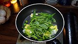 空心菜怎么做好吃，营养又好吃的空心菜炒鸡蛋，超级开胃