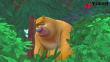 熊出没：森林又来了头小狗熊害熊二吃不到蜂蜜，小狗熊脚都吓软了