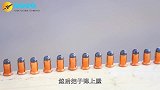 老外用手枪做实验，子弹身射击饮料，场面震撼！