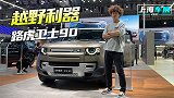 上海车展：越野利器 上海车展体验路虎卫士90