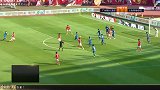 第22分钟广州恒大淘宝球员钟义浩(U23)射门 - 被扑