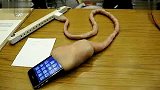 日本发明iPhone脐带充电器