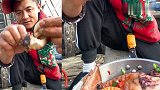 渔民大叔今天下血本了，价值3位数的海洋大对虾，吃起来真肉疼！
