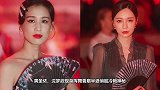 黄圣依沈梦辰亮相巴黎高定时装周红唇舞香扇冷艳高贵