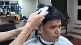 剪发15元，用时几分钟，简简单单很帅气