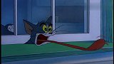 猫和老鼠：汤姆被斯派克追，还不忘调戏小美女，亲上了斯派克