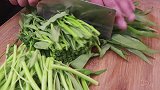 为什么你炒的空心菜发黑又发黄，记住这一招，空心菜翠绿又清爽