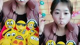 美女直播吃巧克力表情包加奶油，看着真过瘾，是我向往的生活