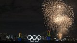 除夕夜东京举行五环亮灯仪式 纪念奥运会倒计时6个月